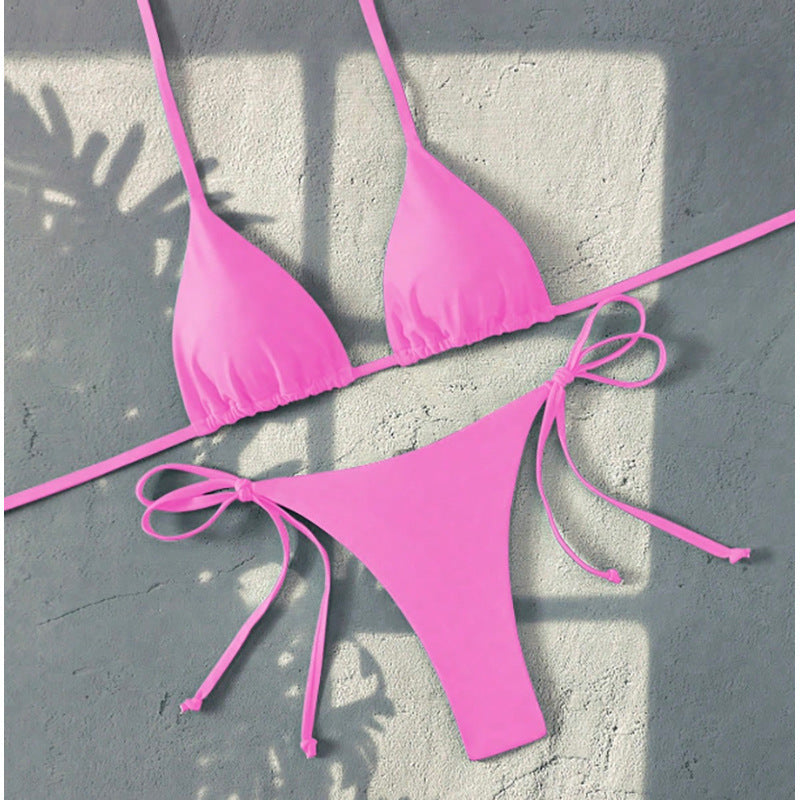 Damen Spaghetti-Träger-Bikini Set EB