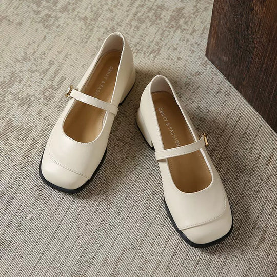 Damen Ballerinas mit modischen Riemen und elegantem Design EB