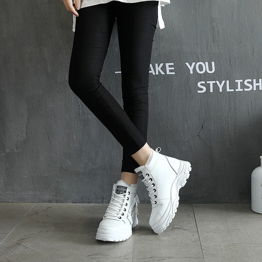 Damen Winterliche High-Top Stiefel mit weichem Innenfutter und rutschfester Sohle EB