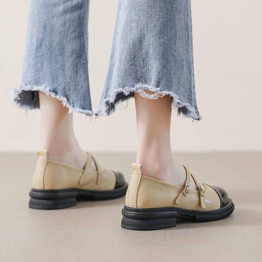 Damen elegante Mary-Jane Schuhe mit modischem Riemen und praktischem Schnallenverschluss EB