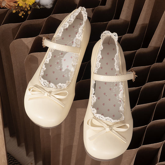 Damen Ballerina-Schuhe mit eleganter Riemchen-Detail und bequemer Sohle EB