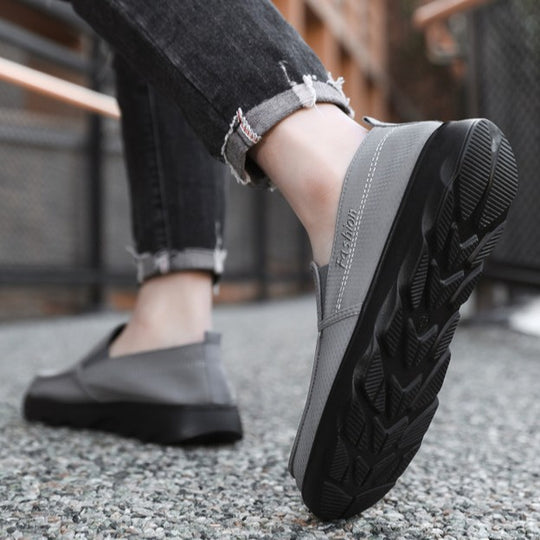 Damen Bequeme Slip-On Schuhe EB