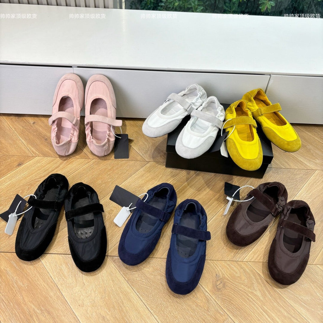 Damen elegante Mary Jane Ballerinas mit verstellbarem Riemchen EB