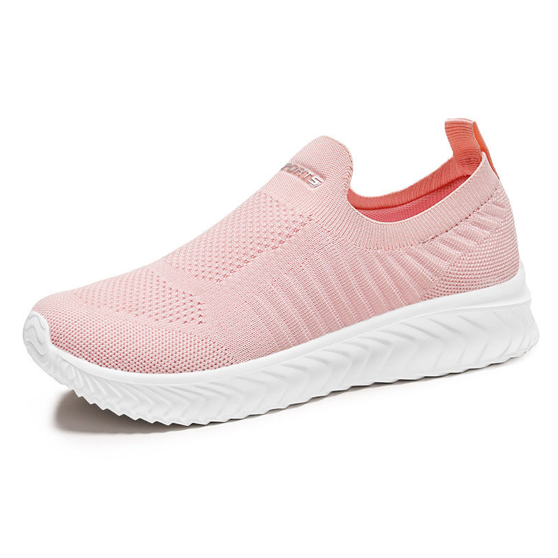 Damen Atmungsaktive Slip-On Laufschuhe mit flexiblem Sohlen-Design EB 1774526049