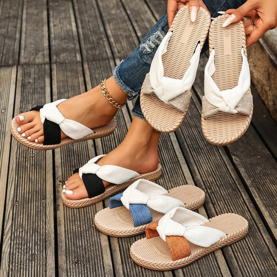 Damen Komfortable und stilvolle Zehenstegsandalen EB