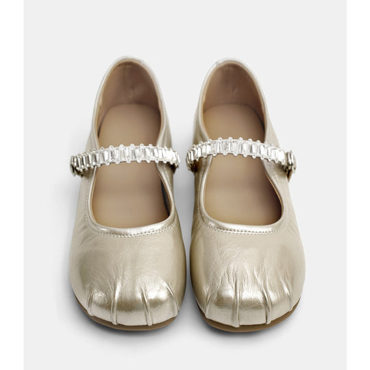 Damen Ballerinas mit eleganter Riemchenverzierung EB