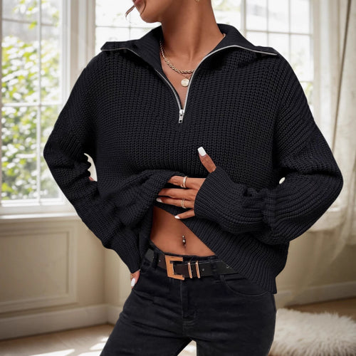 Damen lockerer Strickpullover EB