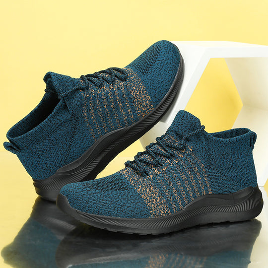 Damen Sportliche Stricksneaker mit elastischem Schaft und rutschfester Sohle EB