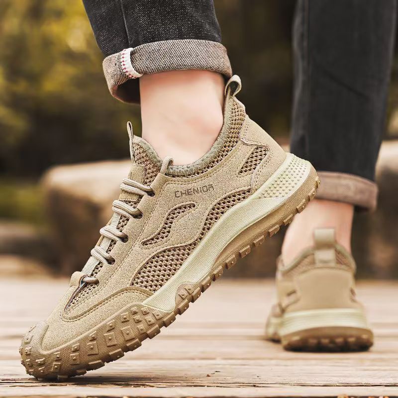 Damen Outdoor-Sneaker mit rutschfester Sohle und atmungsaktiver Netzstruktur EB