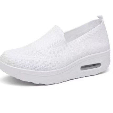 Damen bequeme Slip-On Sneakers mit atmungsaktiver Obermaterialstruktur EB