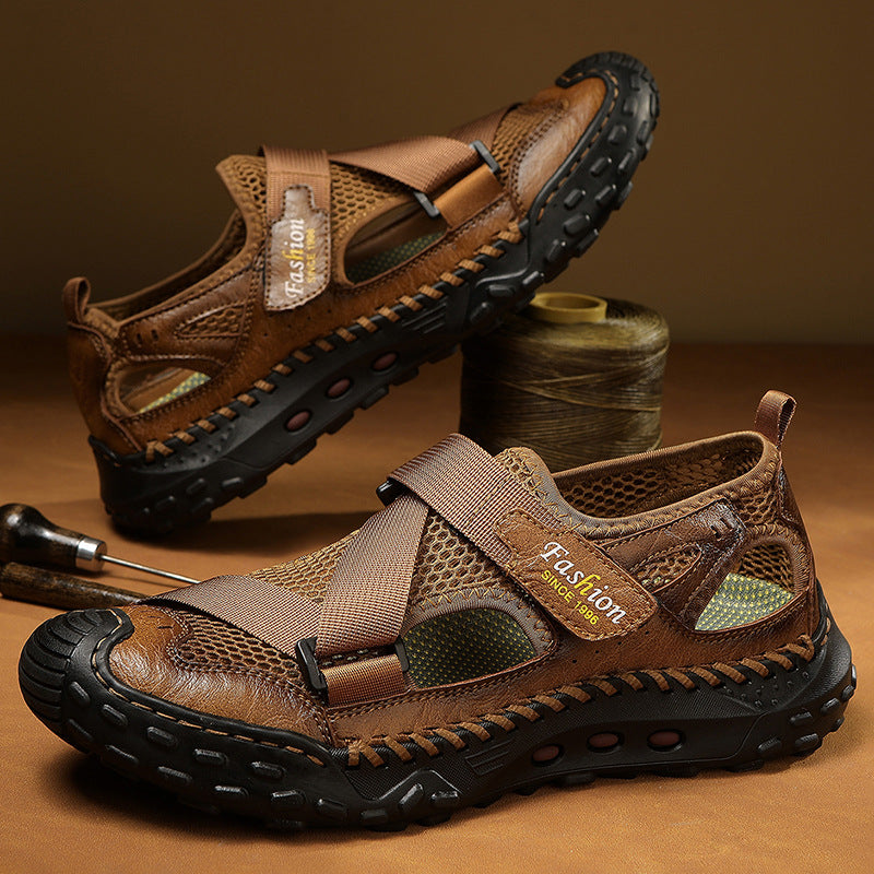 Herren Atmungsaktive Sport-Sandalen mit verstellbarem Riemensystem EB