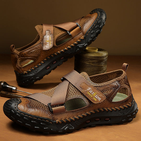 Herren Atmungsaktive Sport-Sandalen mit verstellbarem Riemensystem EB