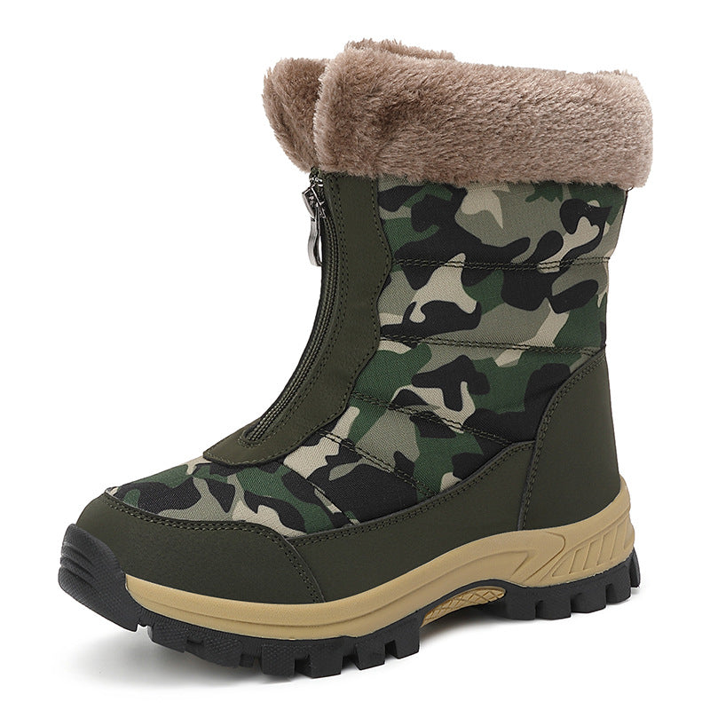 Damen isolierte Winterstiefel mit rutschfester Sohle und kuscheligem Innenfutter EB