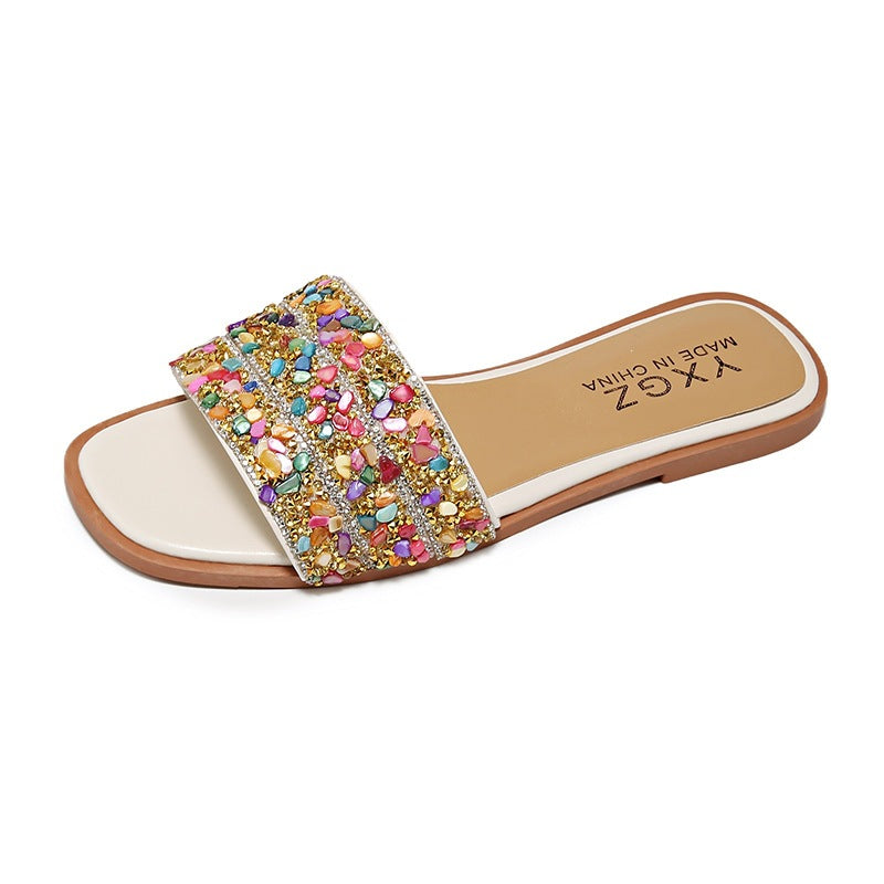 Damen Glitzernde und bequeme Slipper EB