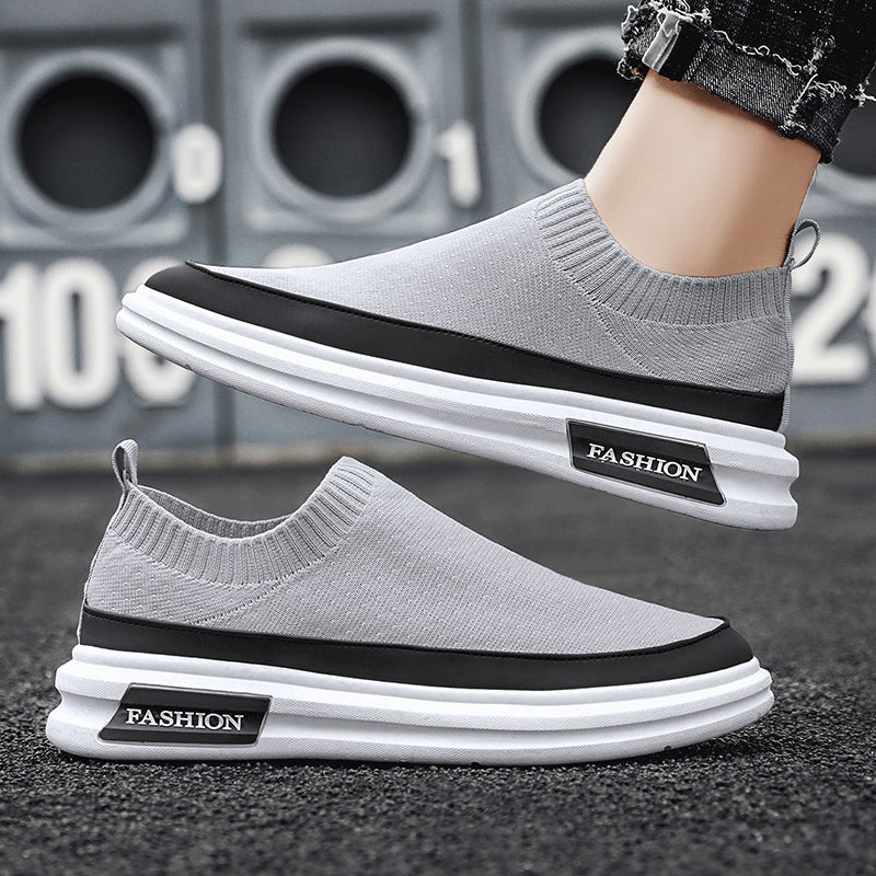 Damen Bequeme Strick-Sneakers mit flexibler und rutschfester Sohle EB