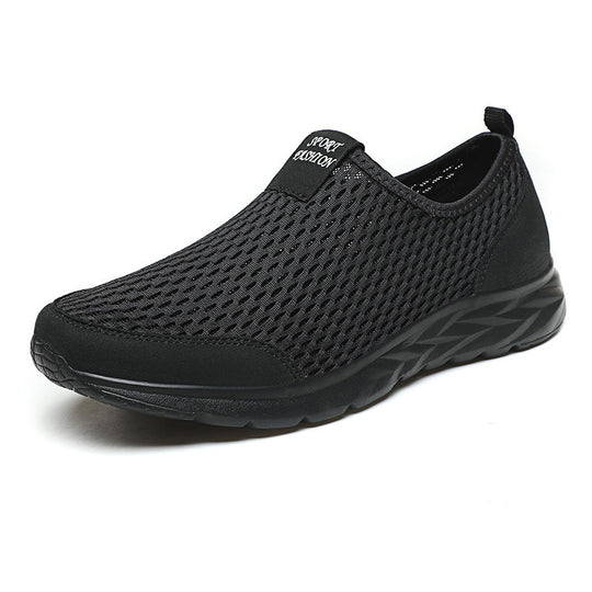 Damen Atmungsaktive Slip-On Sneakers mit innovativer Oberflächenstruktur EB