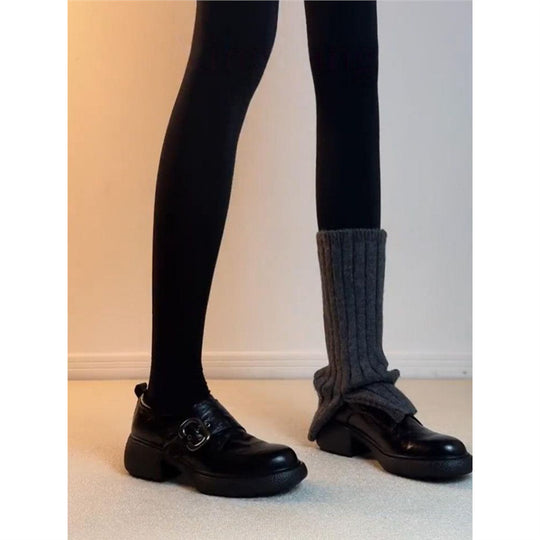 Damen elegante und komfortable Mokassins mit modischen Schnallen EB