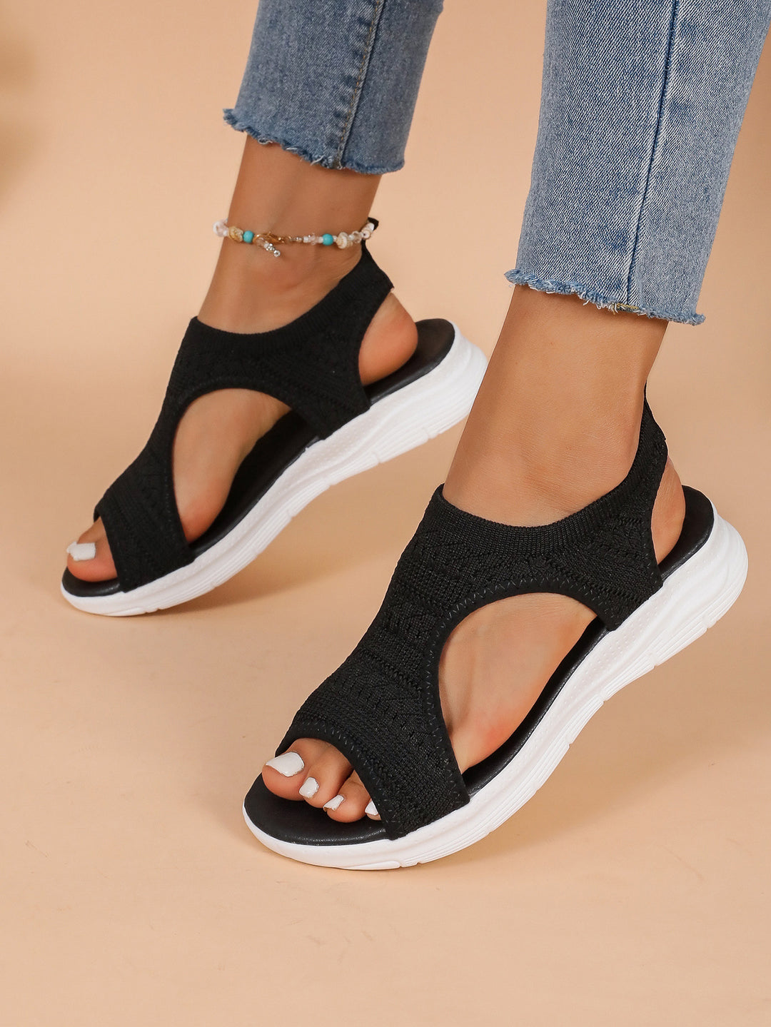 Damen Atmungsaktive Sandalen mit elastischem Tragekomfort EB