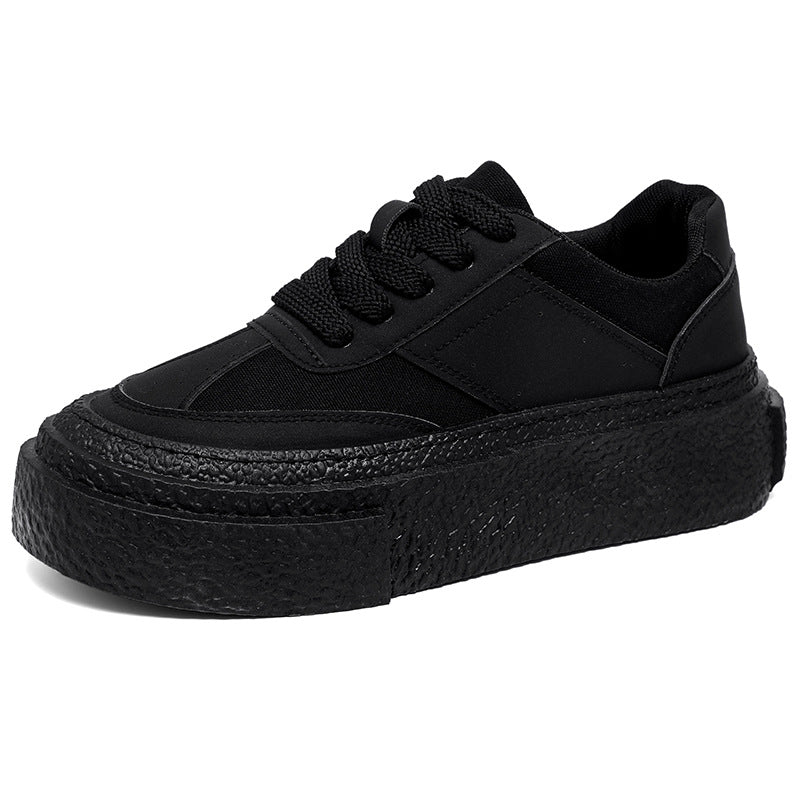 Damen modische Sneaker mit dicker Sohle und atmungsaktivem Obermaterial EB
