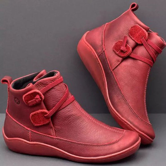 Damen Elegante stiefeletten mit praktischem Schnallen-Design EB