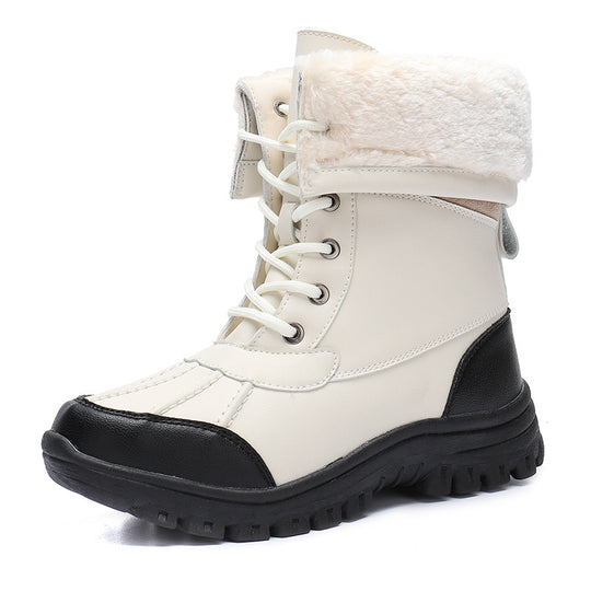 Damen Gefütterte Winterstiefel mit rutschfester Sohle und isolierendem Innenfutter EB