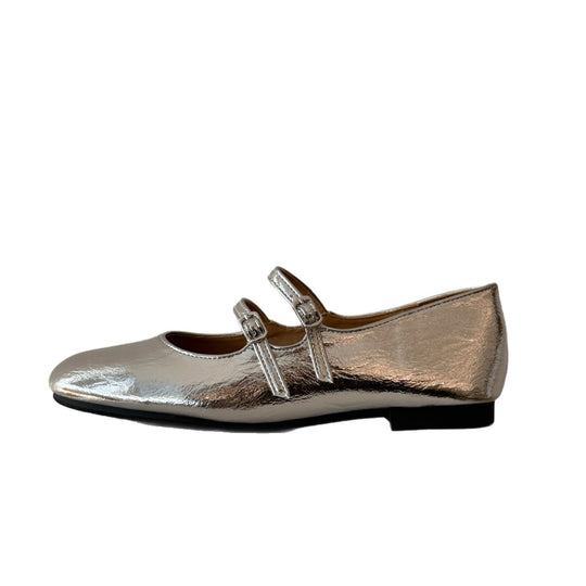 Damen Elegante Mary Jane Schuhe mit doppelten Riemchen und hochwertiger Leder-Oberfläche EB