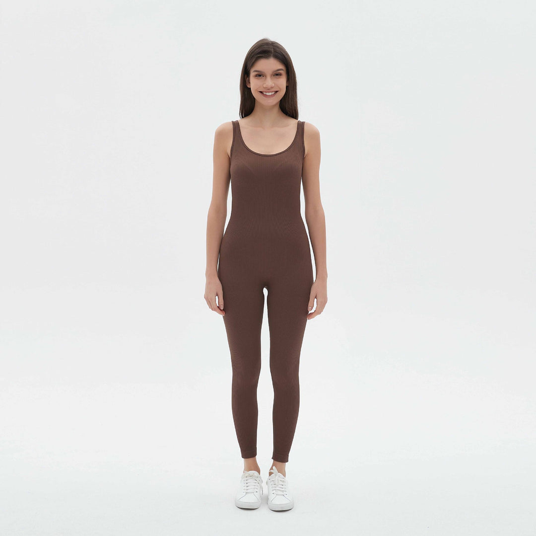 Damen figurbetontes Jumpsuit mit Spaghettiträgern EB