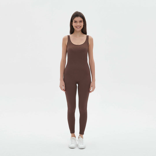 Damen figurbetontes Jumpsuit mit Spaghettiträgern EB