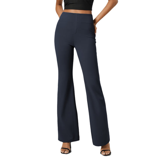 Damen Elegante und bequeme hoch geschnittene Hose EB