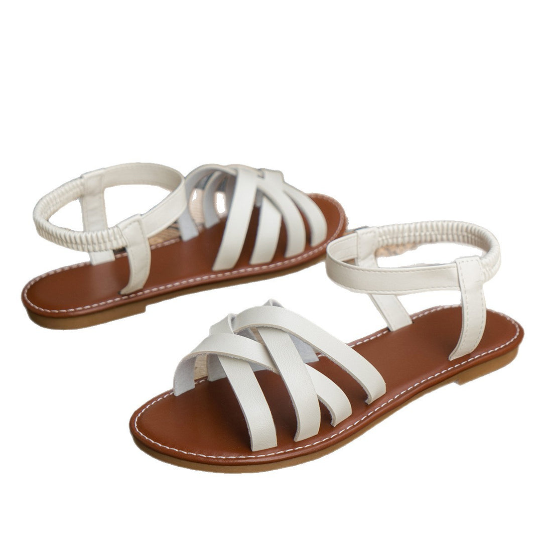 Damen stylische und bequeme Sandalen mit camouflatiertem Design EB