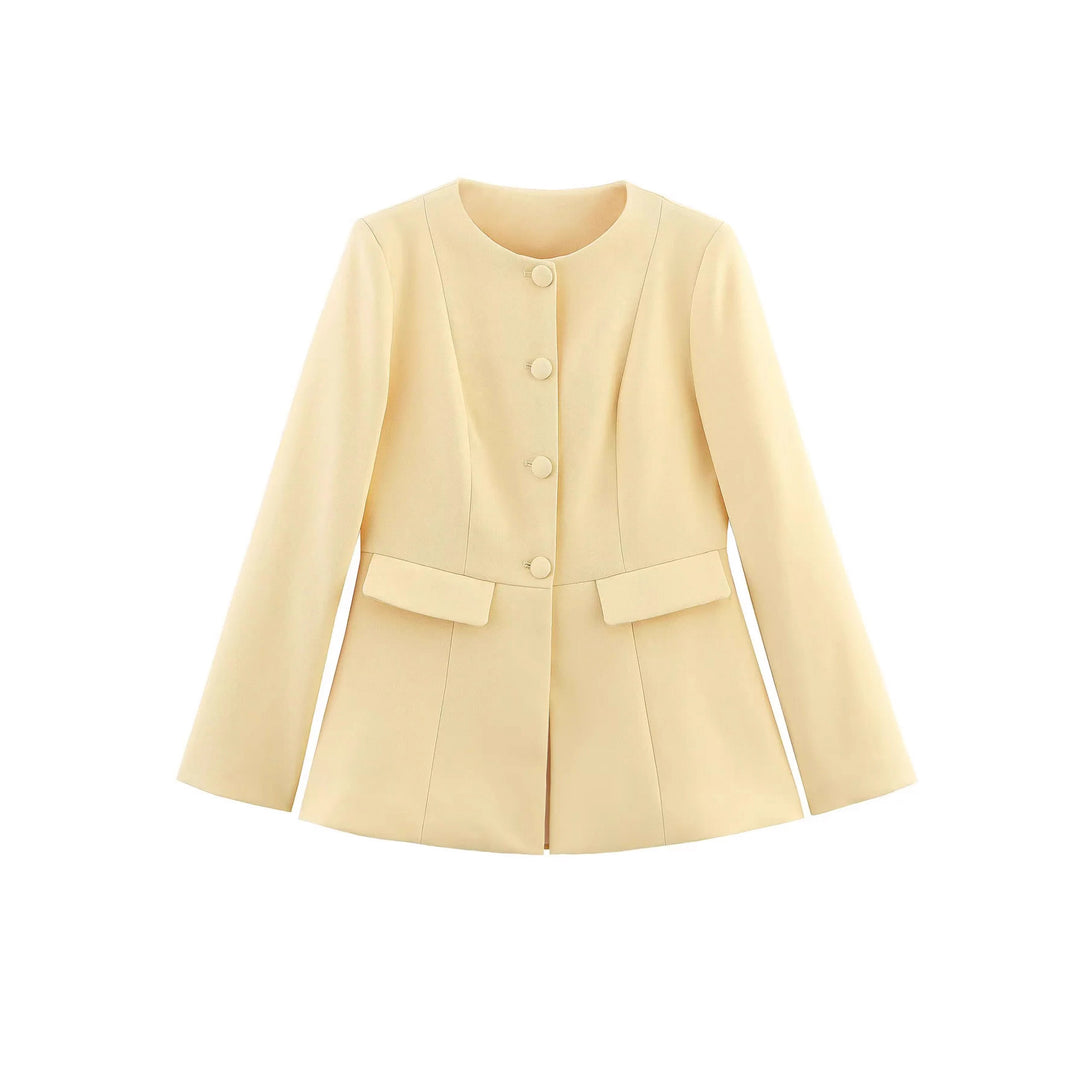 Damen modische Kurzjacke mit strukturiertem Design EB