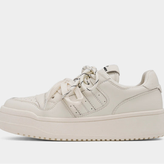 Damen Platform Sneakers mit modischem Design und bequemer Schnürung EB