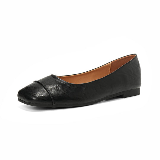 Damen Ballerinas mit elegantem Faltendesign und bequemer Innensohle EB