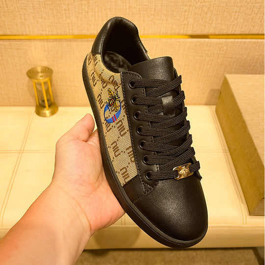 Damen Modische Sneakers mit buntem Muster und luxuriösen Details EB