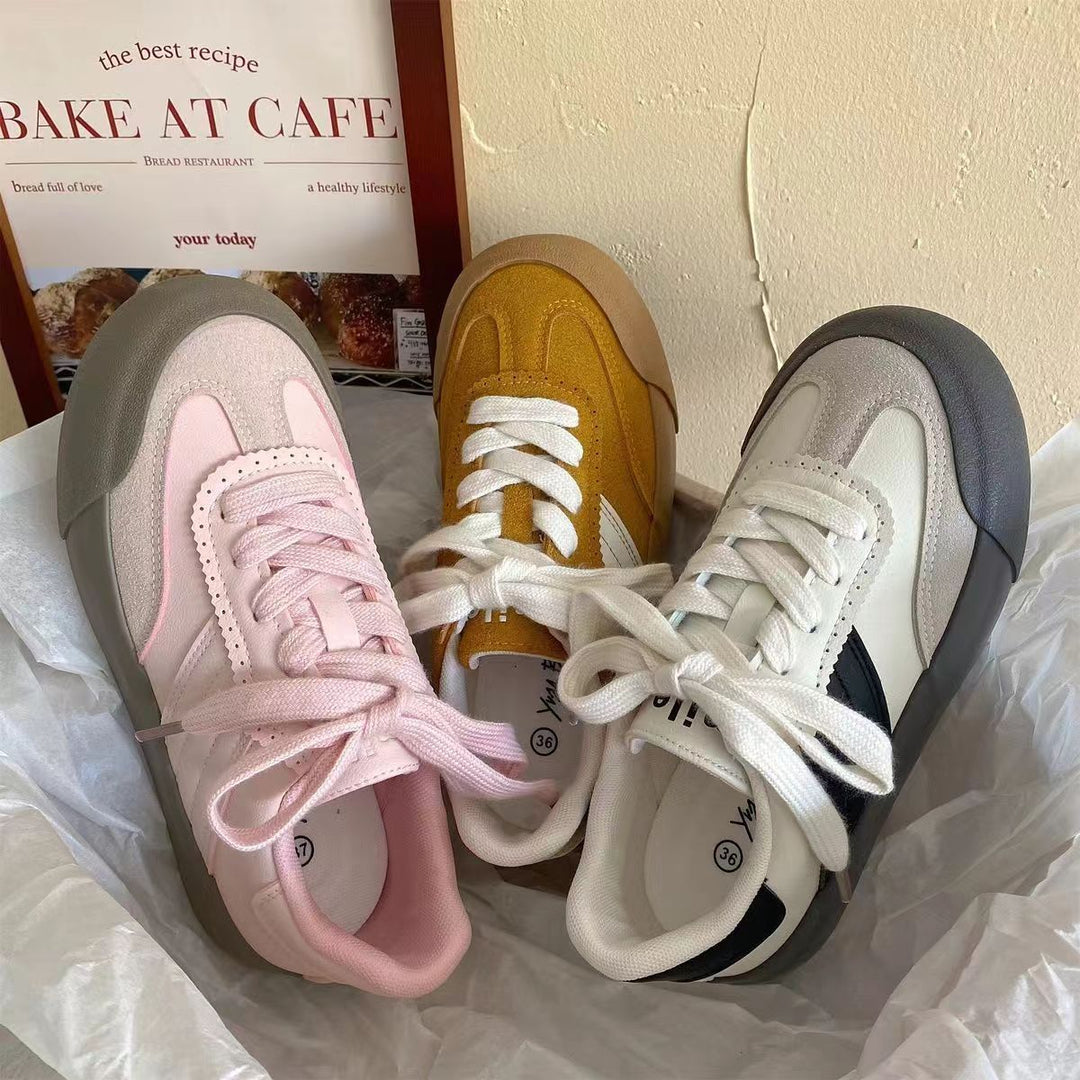 Damen Sportliche Sneakers mit atmungsaktivem Obermaterial und rutschfester Laufsohle EB