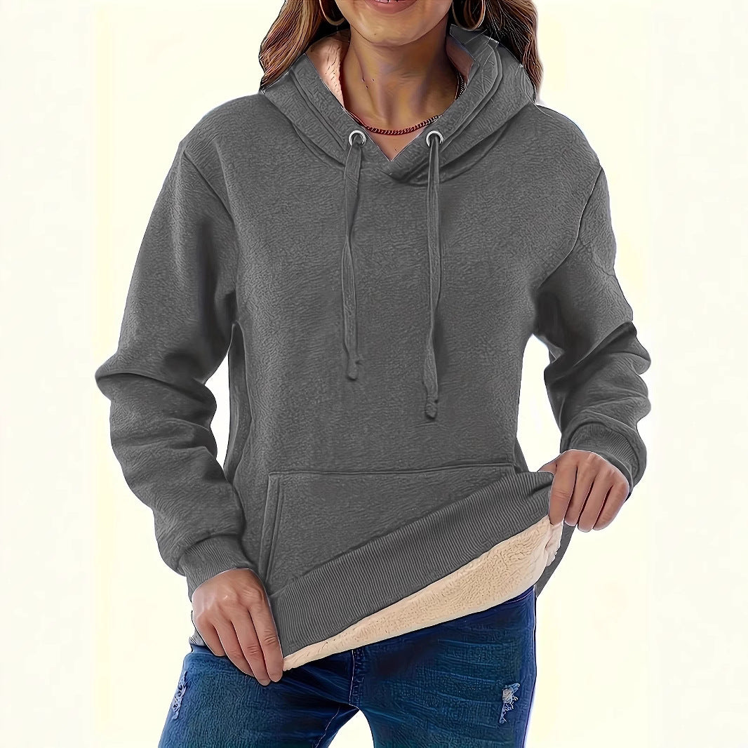Damen Kapuzenpullover mit kuscheligem Innenfutter und oversized Passform EB