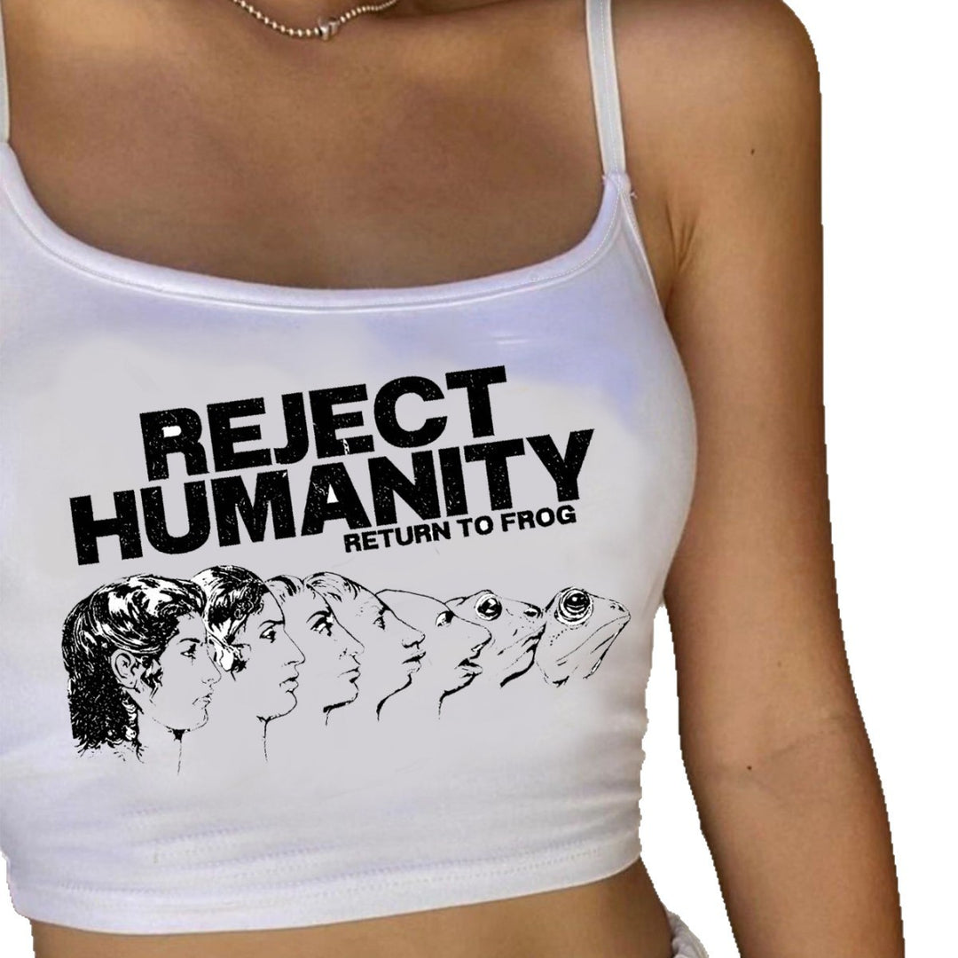 Damen Bandeau-Oberteil mit kreativem Grafikdruck EB