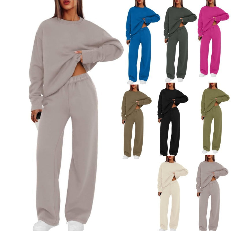 Damen nan lässiges Sweatshirt und weite Jogginghose Set EB