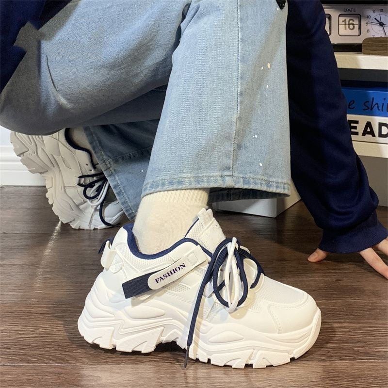 Damen Sportliche Chunky Sneakers mit atmungsaktiver Mesh-Oberfläche und bequemer Dämpfung EB