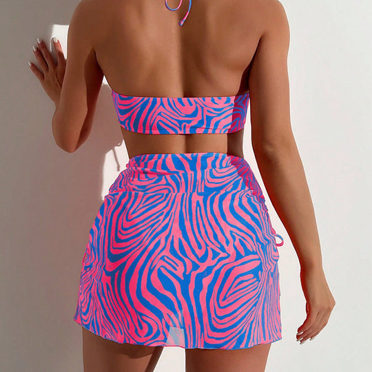 Damen Bikiniset mit raffinierter Schnür- und Rüschendetails EB