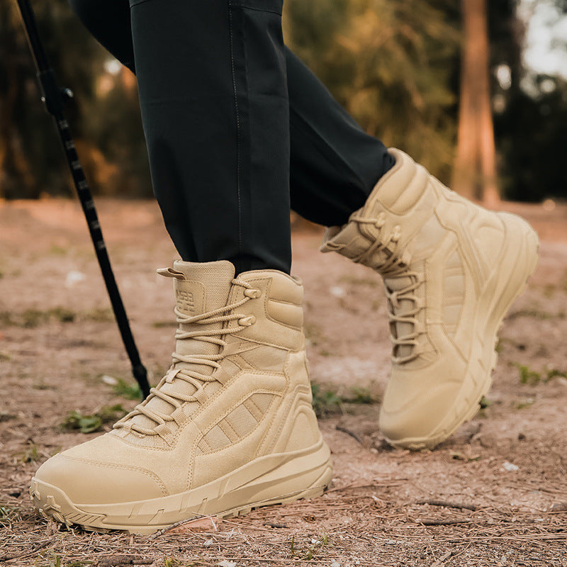Herren Hohe Outdoor-Wanderschuhe mit rutschfester Sohle und atmungsaktivem Obermaterial EB
