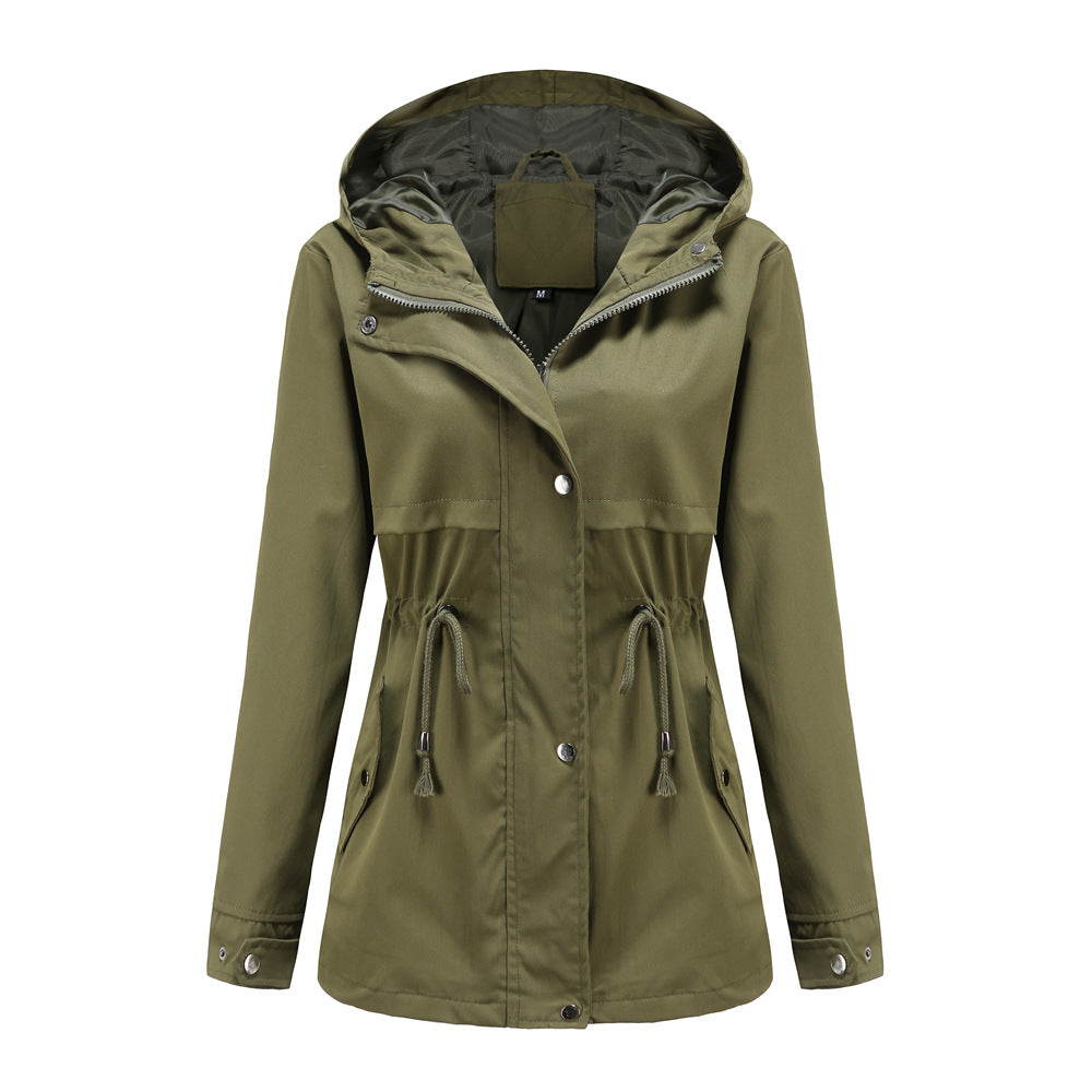 Damen funktionale Übergangsjacke mit verstellbarem Taillenbündchen EB