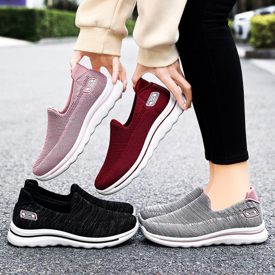 Unisex nan ultraleichter Strick-Slipper mit adaptiver Memory-Innensohle und flexibler Wellenlaufsohle EB