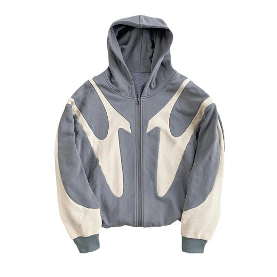 Damen stilvoller Kapuzenpullover mit kontrastierenden Einsätzen EB