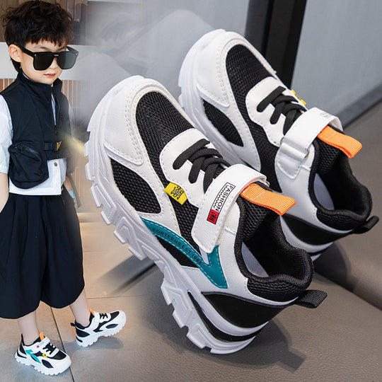 Damen Sportliche Sneaker mit praktischem Klettverschluss und atmungsaktiver Mesh-Oberfläche EB