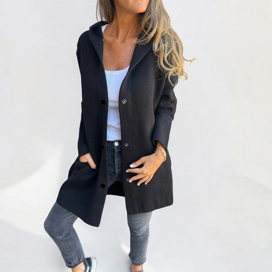 EB | Warmer Mantel mit Kapuze