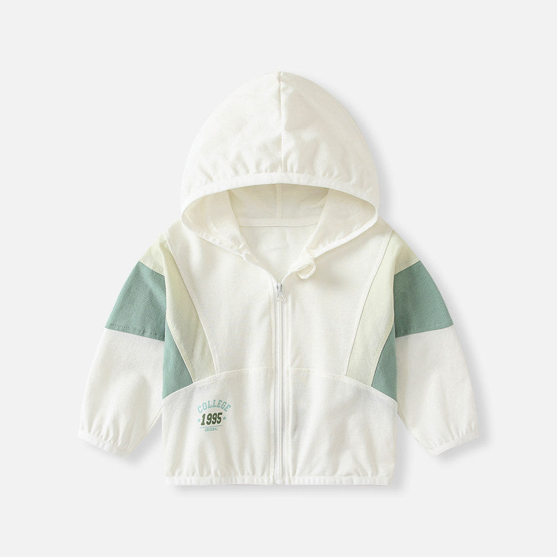 Unisex nan leichte gepanelte zip-up Kapuzenjacke für Kinder EB