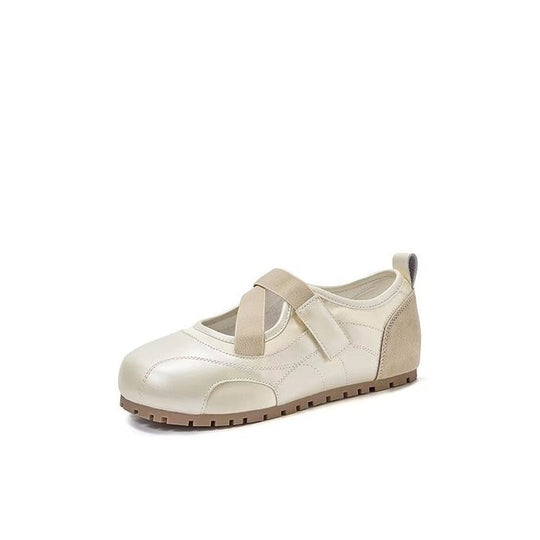 Damen Komfortable Ballerinas mit verstellbarem Klettverschluss und weichem Fußbett EB