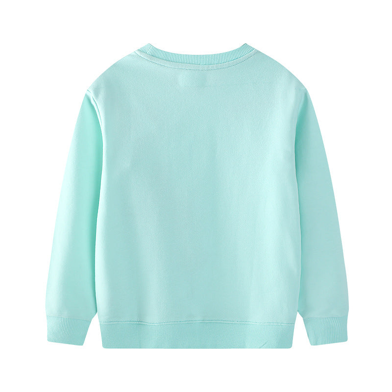 Mädchen Sweatshirt mit buntem Blumen- und Feenmotiv EB