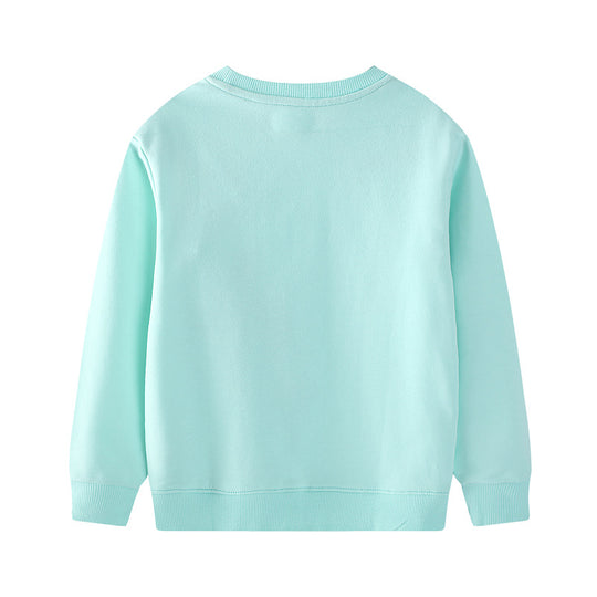 Mädchen Sweatshirt mit buntem Blumen- und Feenmotiv EB